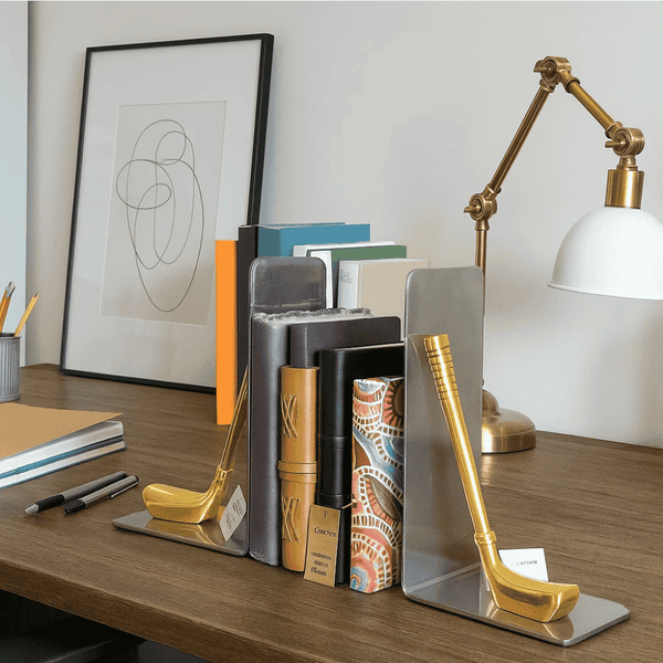 Hockey Bookends | Statement Aluminium Decorative Pair