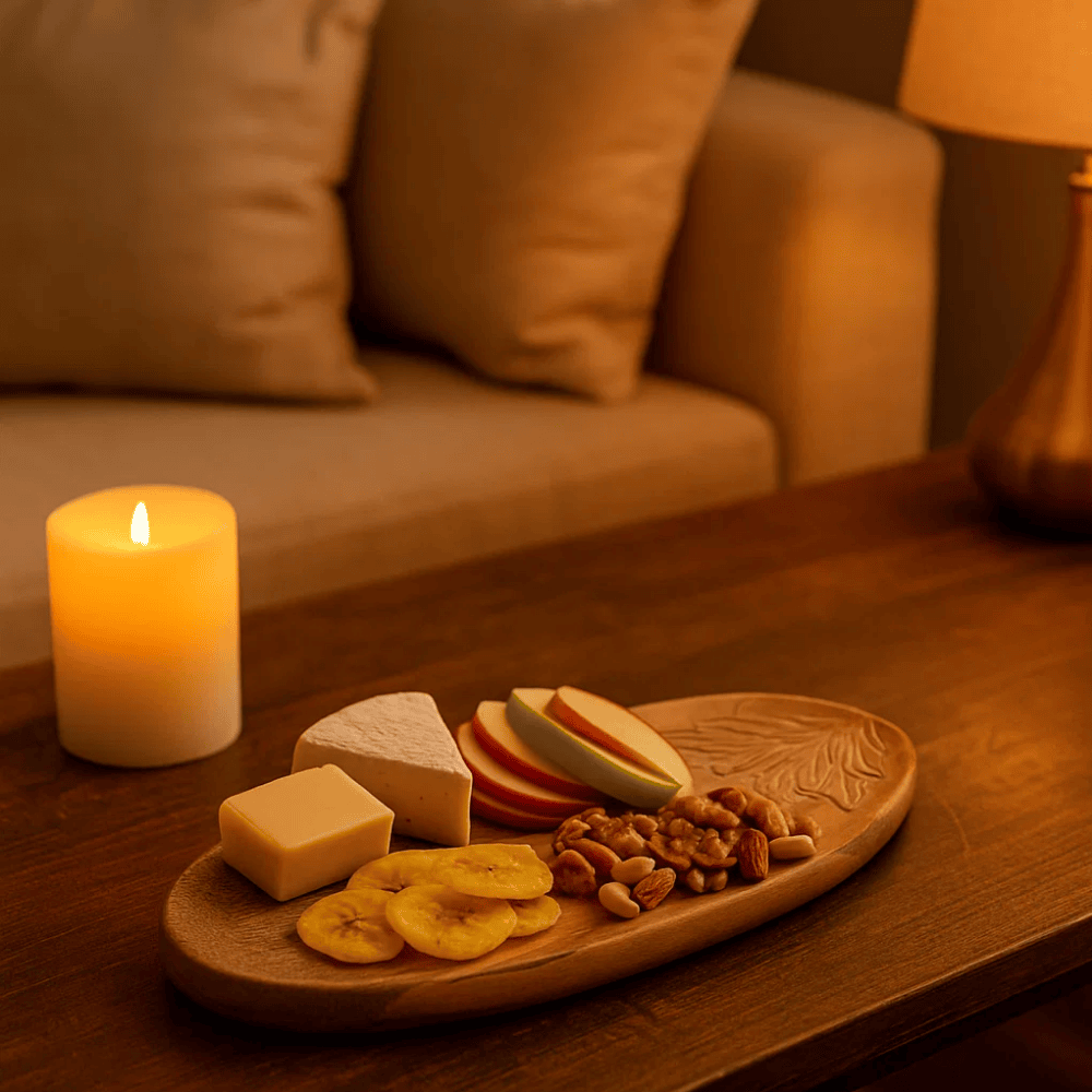 Classic Mango Wood Serving Platter – Handcut Rustic Tray