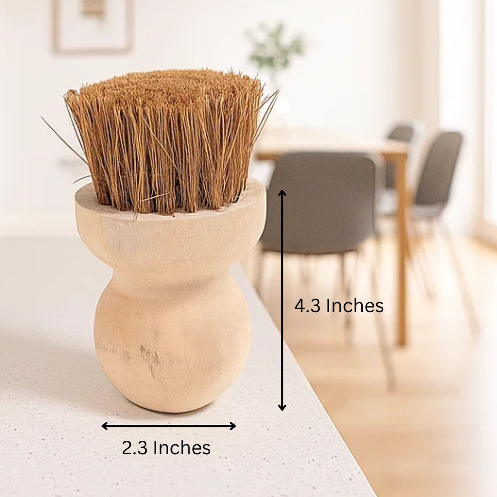 Handmade Coconut Fiber Pan Pot Brush – Eco-Friendly Natural Kitchen Scrubber for Pots & Pans