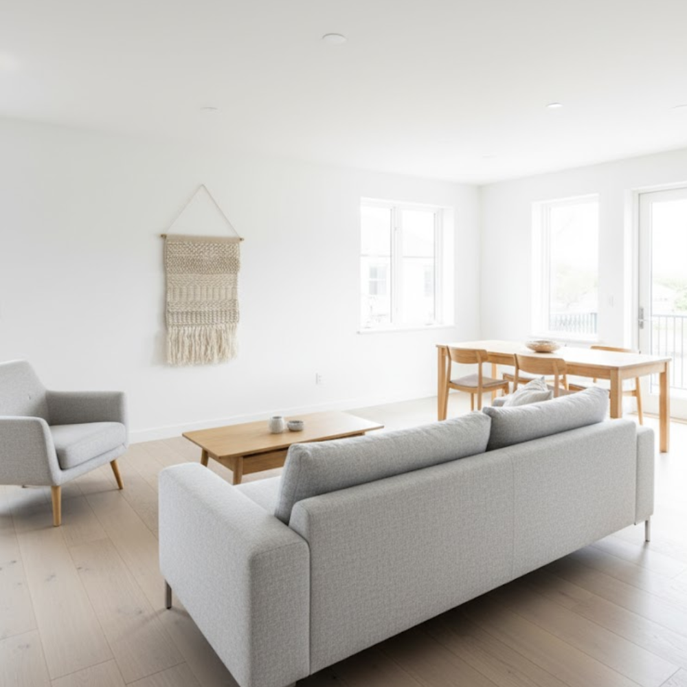 Fringed Woolen Boho Wall Hanging – Handwoven Wool Wall Décor with Textured Weave & Fringe Detailing