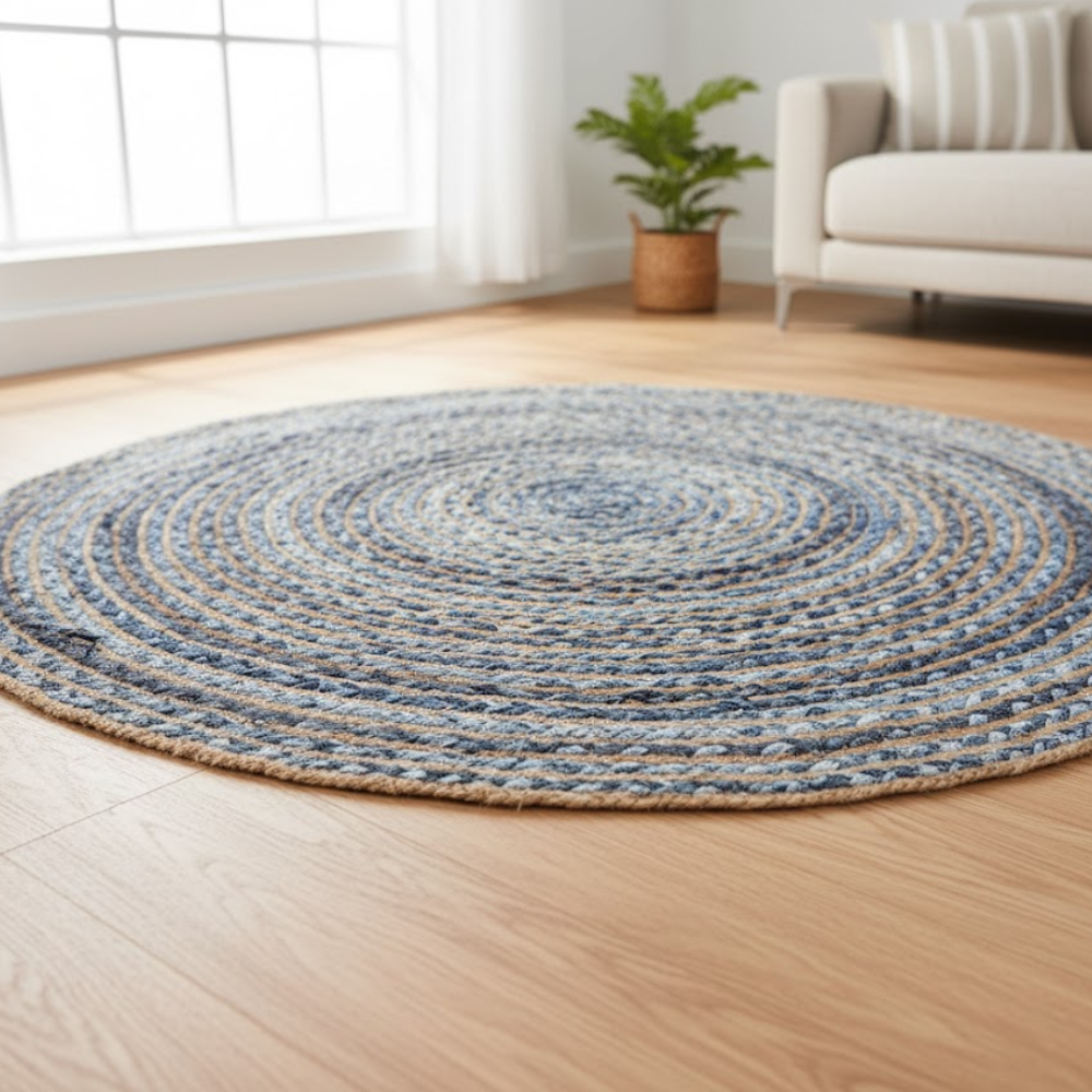 Round Jute Mat – Hand Braided