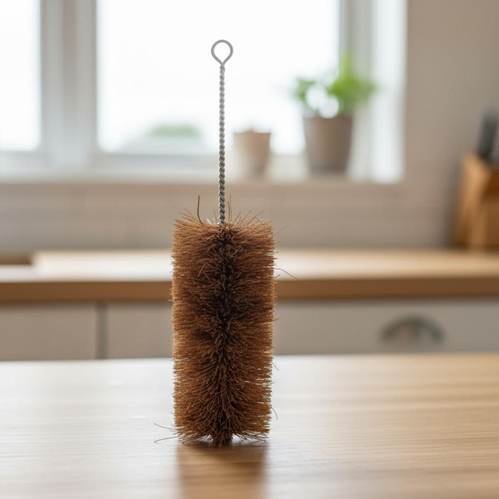 Handmade Coconut Fiber Bottle Cleaner – Eco-Friendly Natural Brush for Bottles & Jars