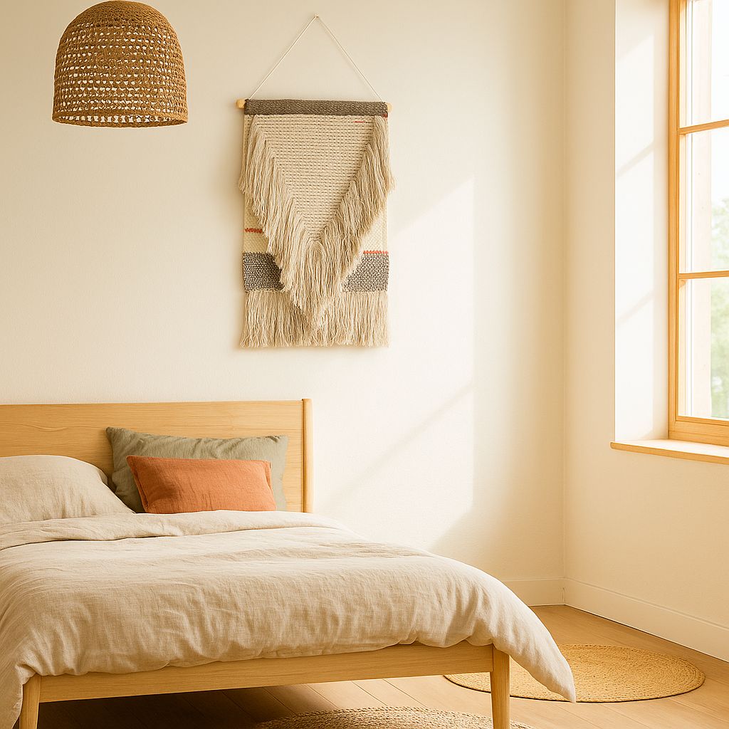 Neutral Cotton Wool Wall Hanging