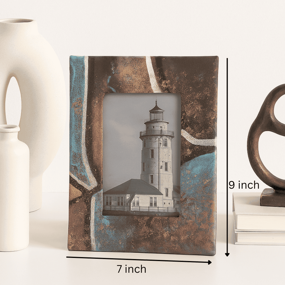 Abstract Art Paperboard Handcrafted Photo Frame