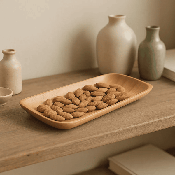 Neem Wood Platter | Classic Handcrafted Wooden Serveware