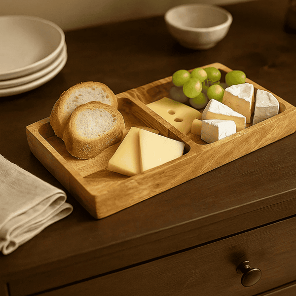 Raw Mango Wood Tray | Handcrafted Wooden Serving Tray