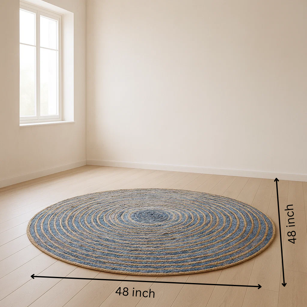 Round Jute Mat – Hand Braided