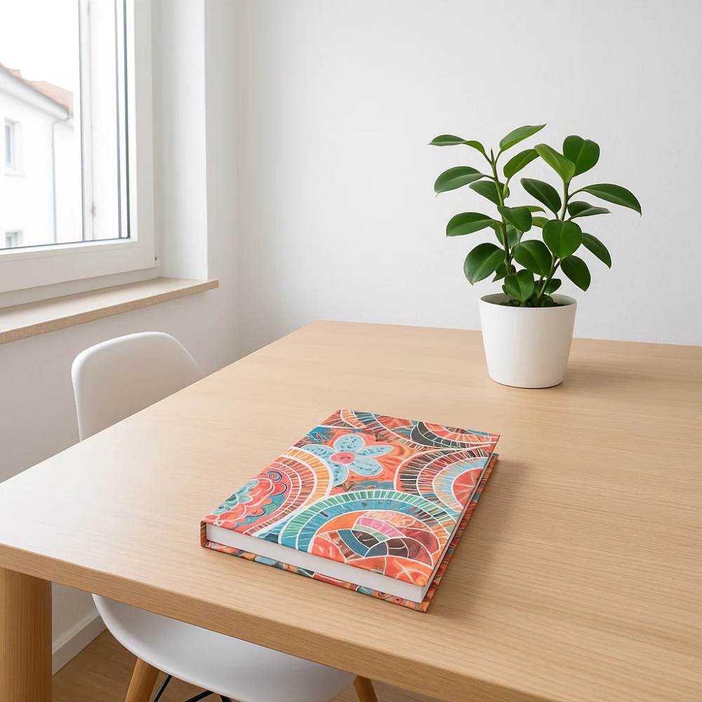 Hand Bound Repurposed Fabric Diary – Eco-Friendly Handmade Journal with Upcycled Paper