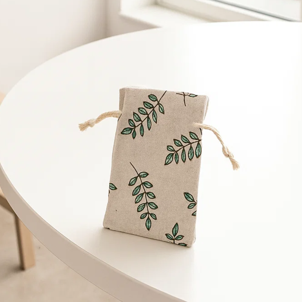 Screen Printed Pentacle Motif Cotton Napkin – Artisan Cotton Table Linen with Bold Pentacle Design