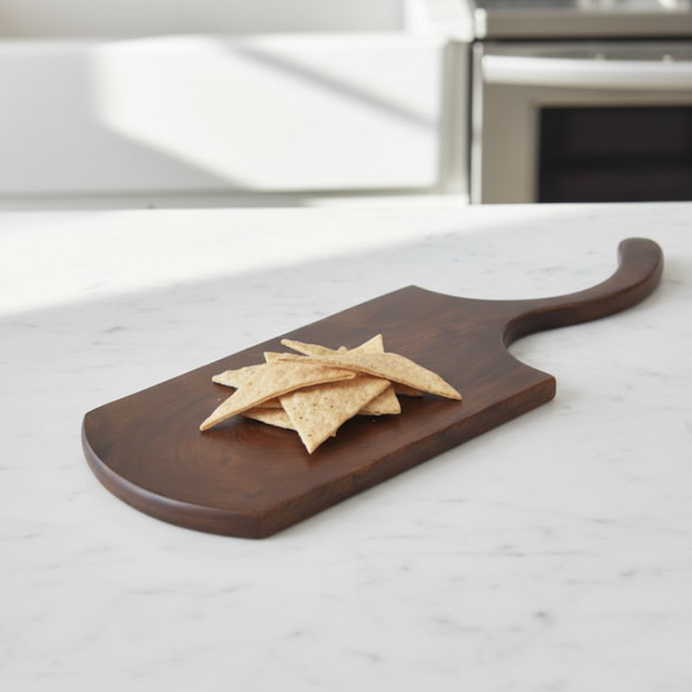 Hand-Cut Acacia Wood Chopping Board – Antibacterial
