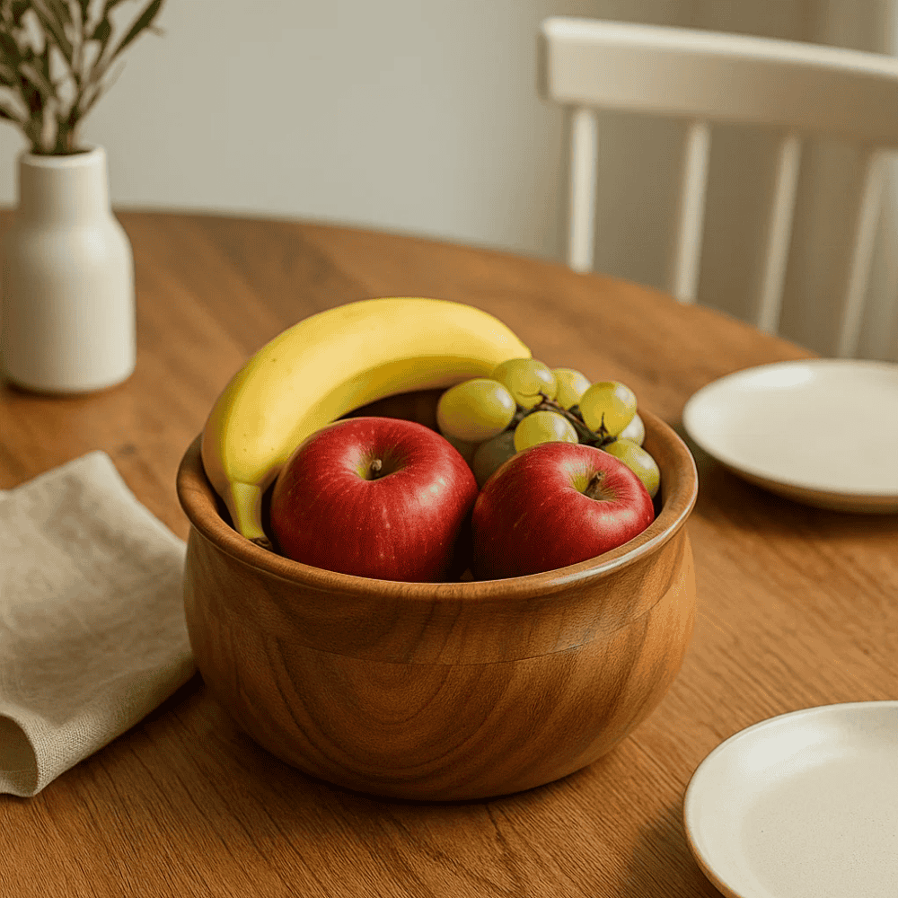 Acacia Wood Turned Bowl