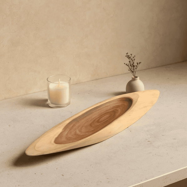 Neem Wood Tray | Handcrafted Furutsu Wooden Serving Tray