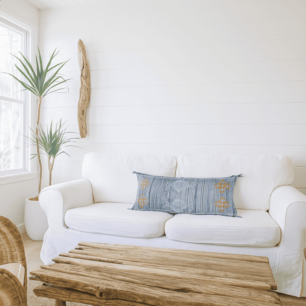 Coastal Lumbar Cotton Cushion Cover