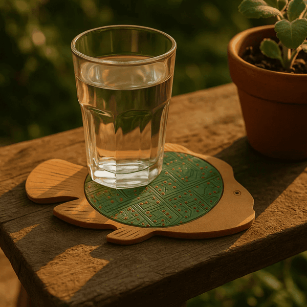 Fish Shaped Coaster | Recycled Circuit Board MDF Eco Decor