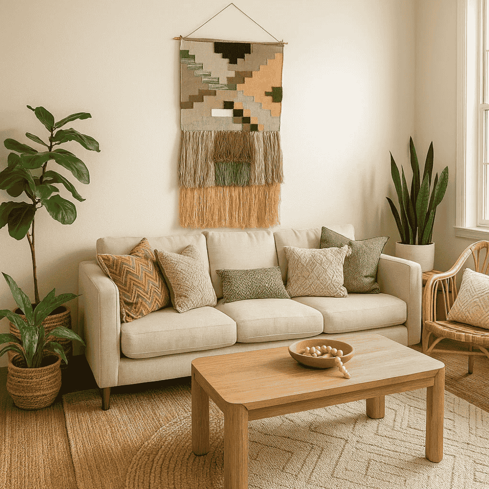 Handwoven Tetris Woolen Wall Hanging