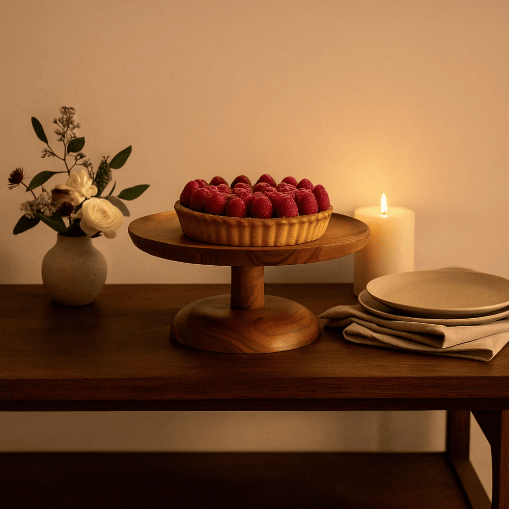 Classic Mango Wood Cake Stand