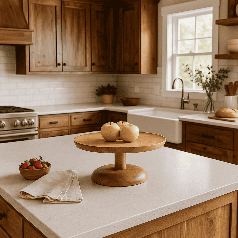 Classic Mango Wood Cake Stand