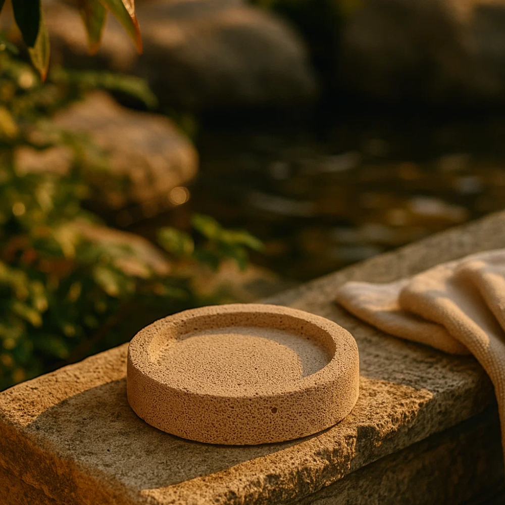 Recycled Concrete Classic Round Soap Dish
