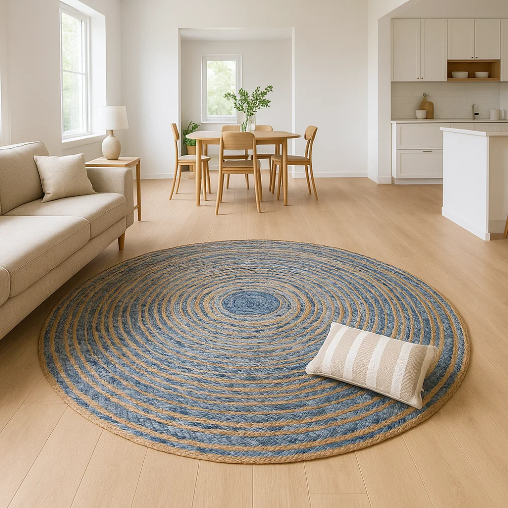 Round Jute Mat – Hand Braided