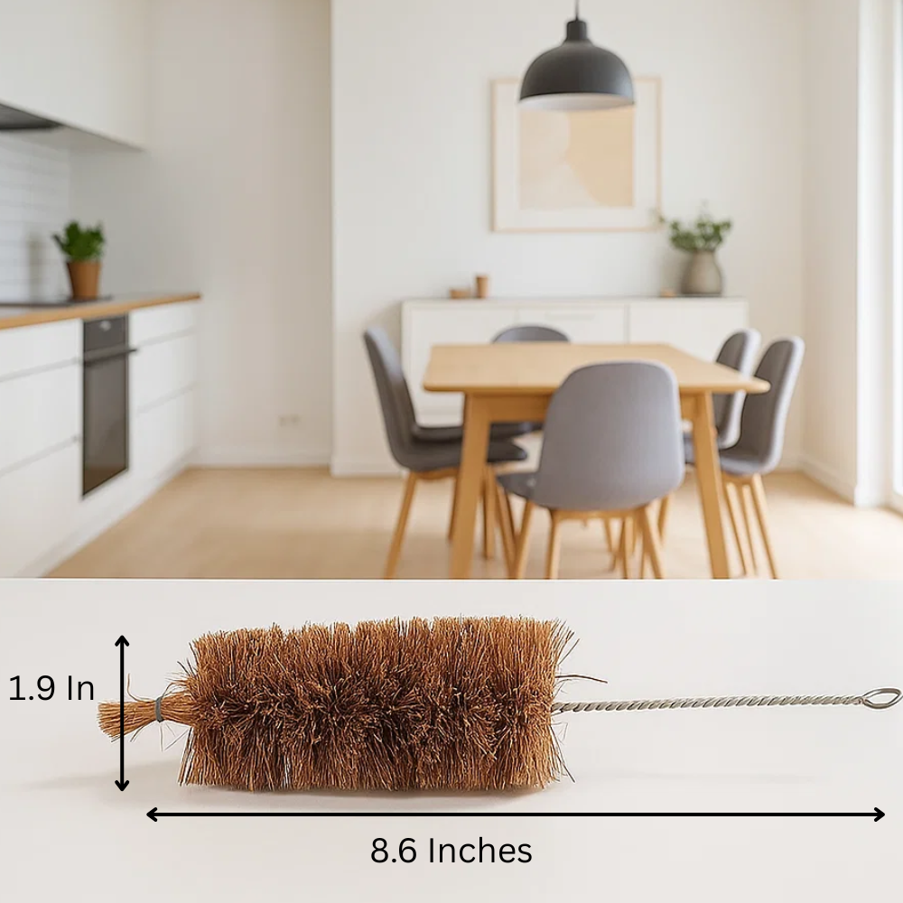 Handmade Coconut Fiber Bottle Cleaner – Eco-Friendly Natural Brush for Bottles & Jars