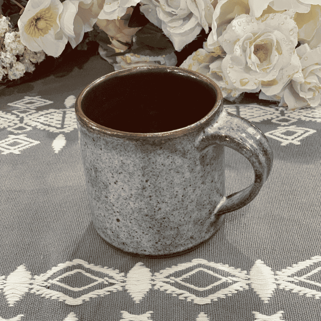 Opal Grey Clay Coffee Mug – Handmade Artisan Mug