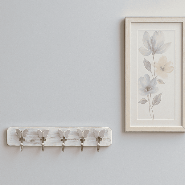 Pastel Wall Hook | Distressed Wooden Rustic | Gleemium