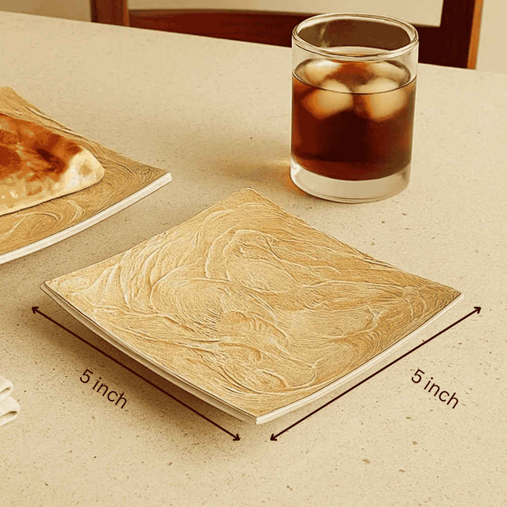 Aluminium Pizza Slice Square Plate