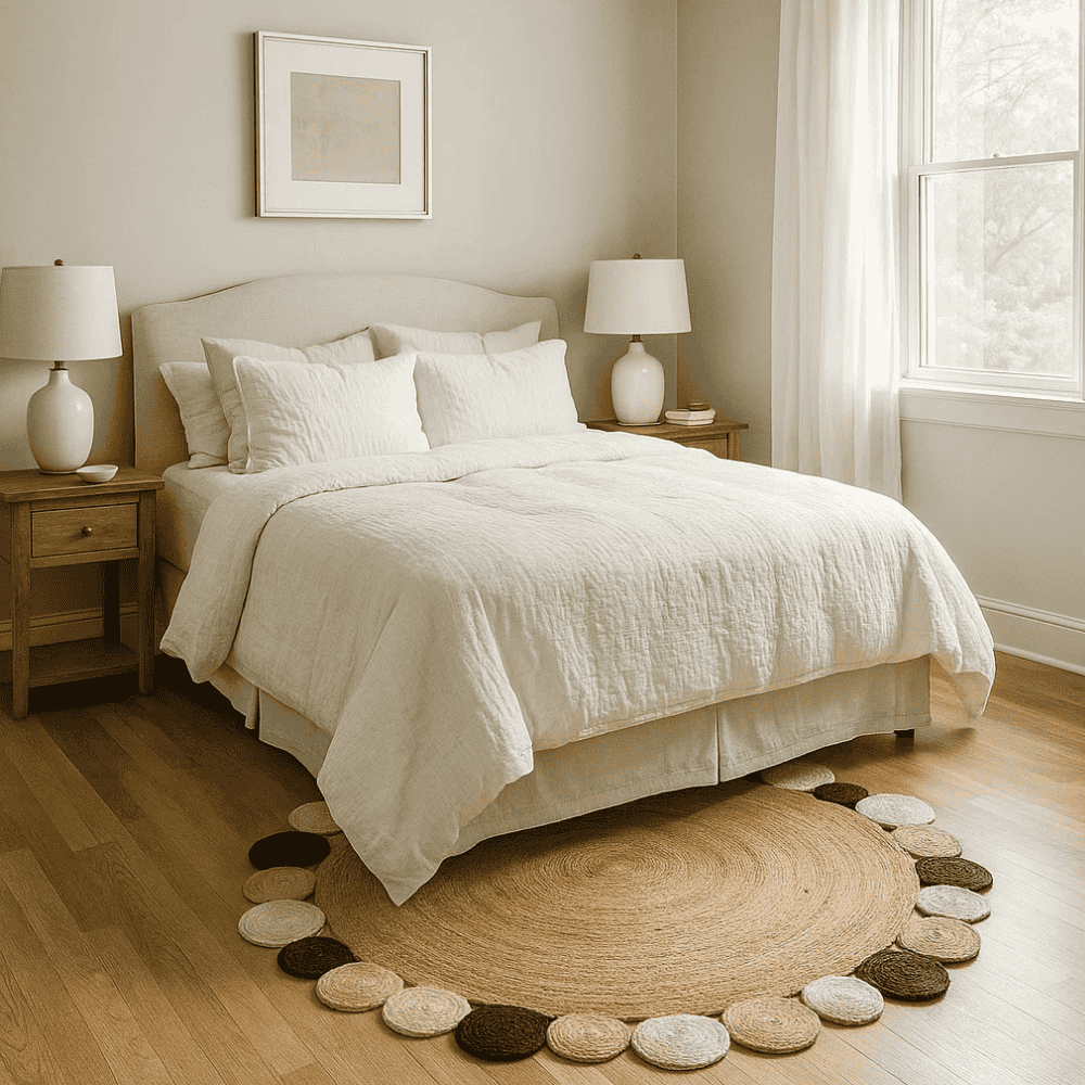 Braided Spiral Round Jute Rug