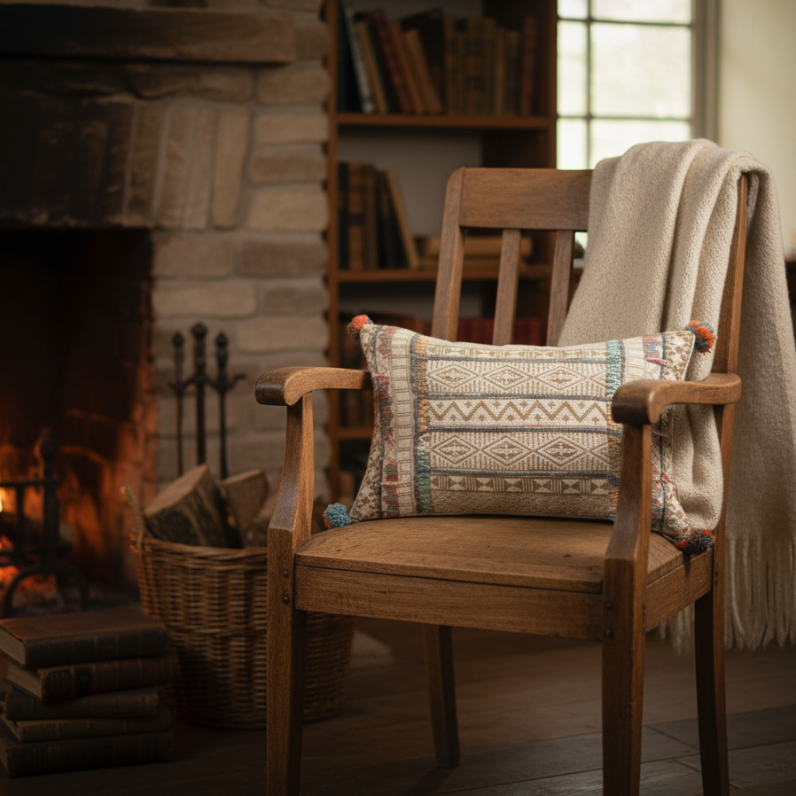 Multicolor Cotton Cushion Cover - Gleemium 