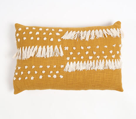 Monochrome Lumbar Cotton Cushion Cover