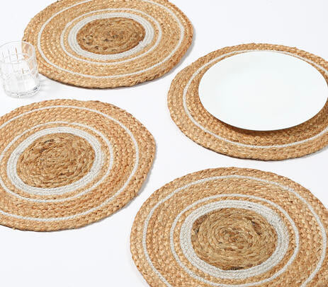 Hand Jute Braided Placemats (set of 4)