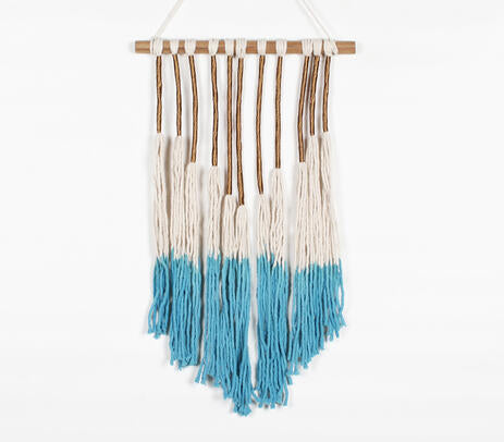 Lurex-Wrapped Ombre Wall Hanging