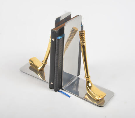 Statement Aluminium Decorative Hockey Bookends (Pair)