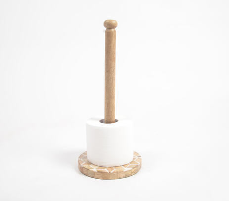 Distressed Diamonds Wooden Tissue Holder