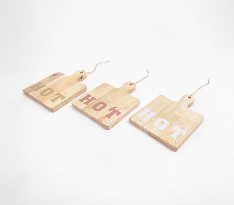Hand Cut Mango Wood Hot Plates