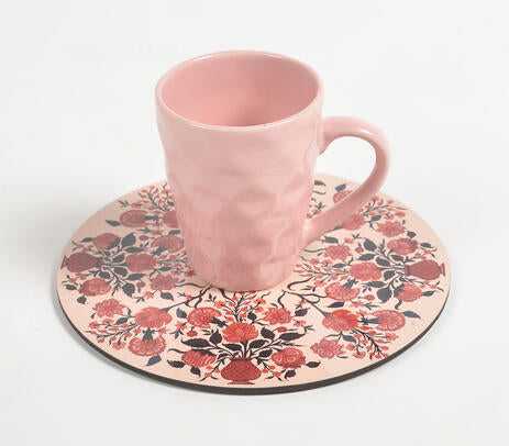 Vintage Botanical Laminated MDF &amp; Cork Trivet