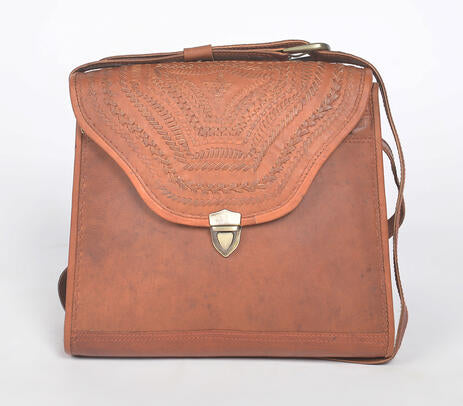 Punch Work Kutch Leather Sling Bag – Genuine Leather