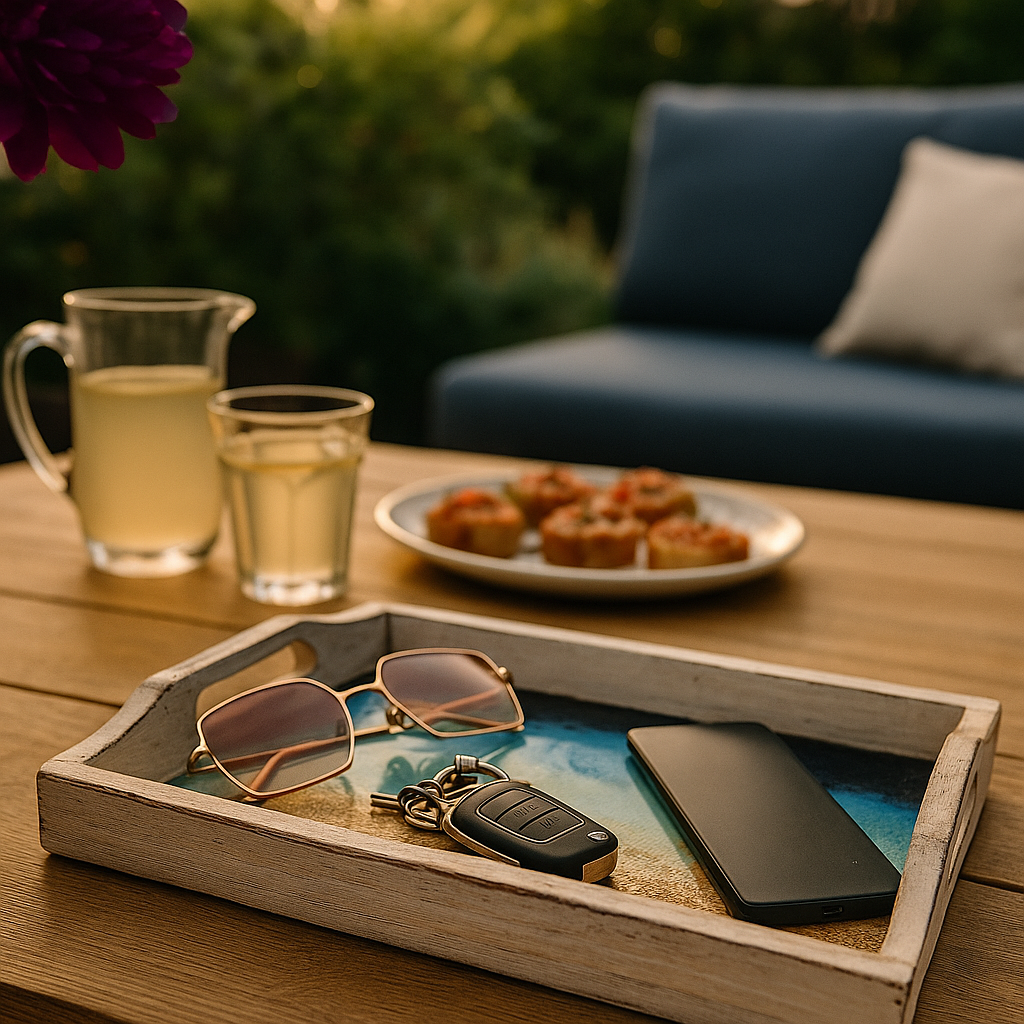 Hand Carved Mango Wood Tray 