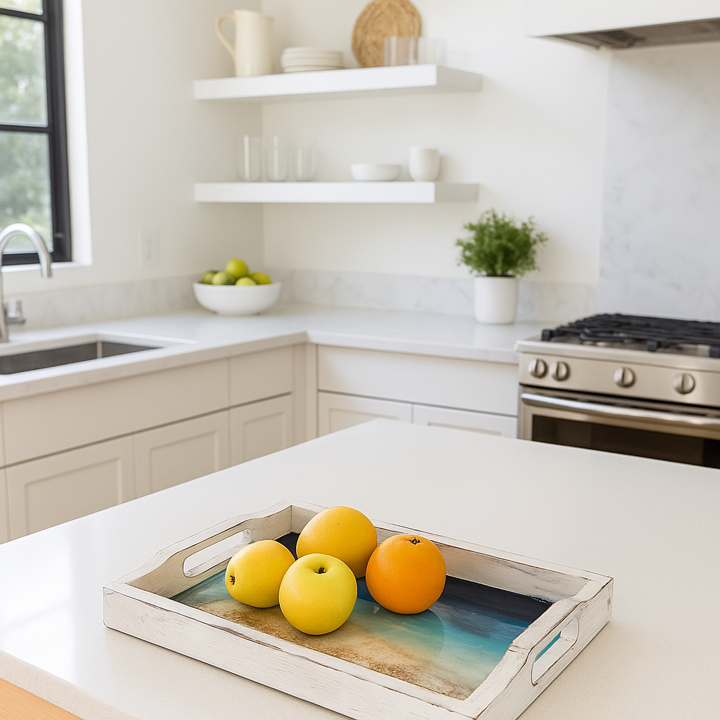 Gleemium Hand Carved Mango Wood Tray 4