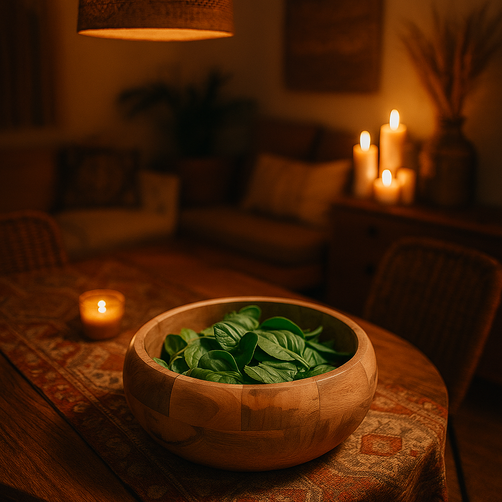 Hand Turned Wooden Salad Bowl – Minimalist