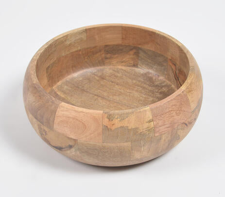 Hand Turned Wooden Salad Bowl – Minimalist
