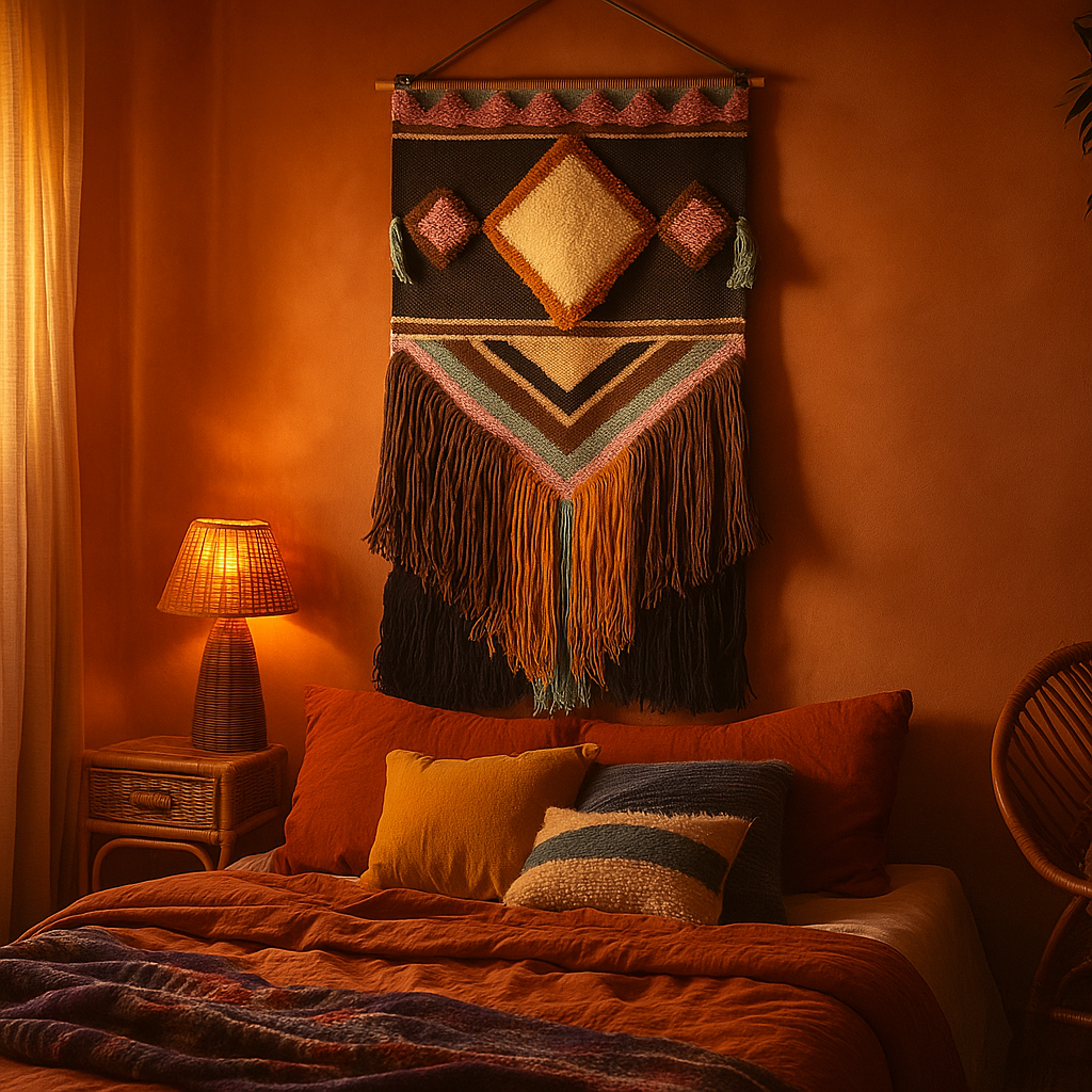 Handwoven Fringe Wall Hanging 