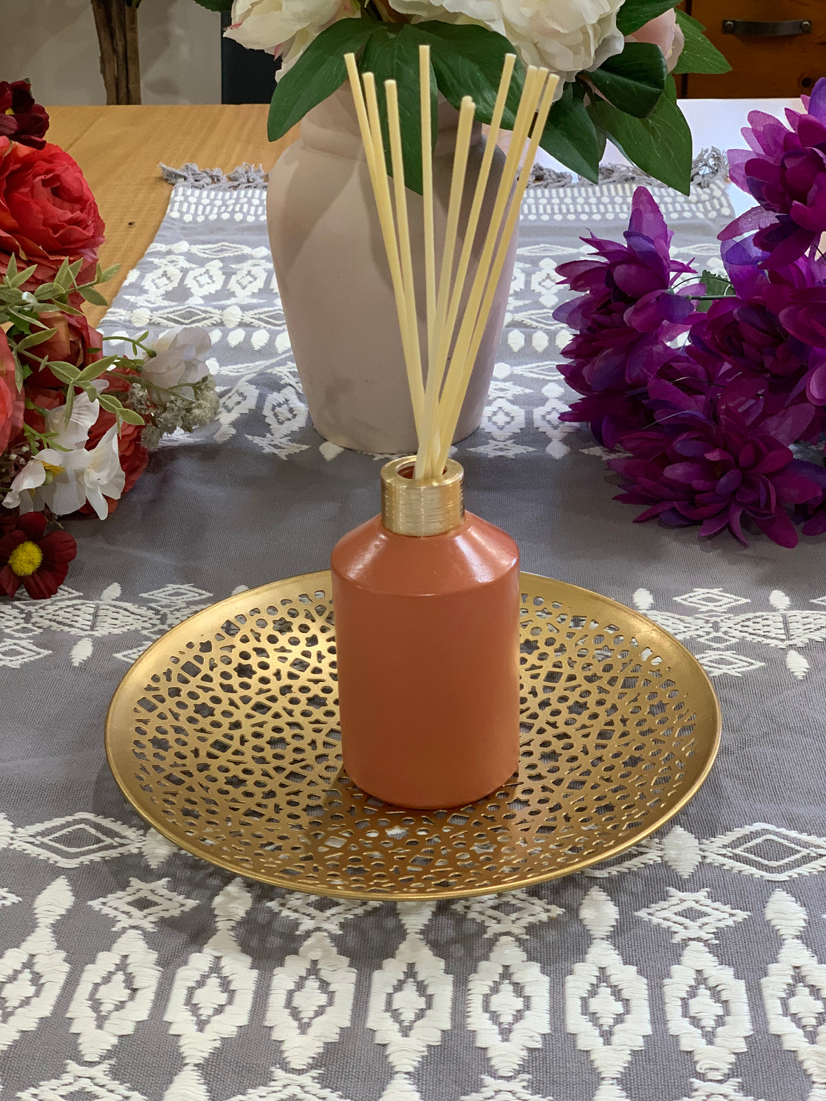 Latticed Iron Decorative Tray IB