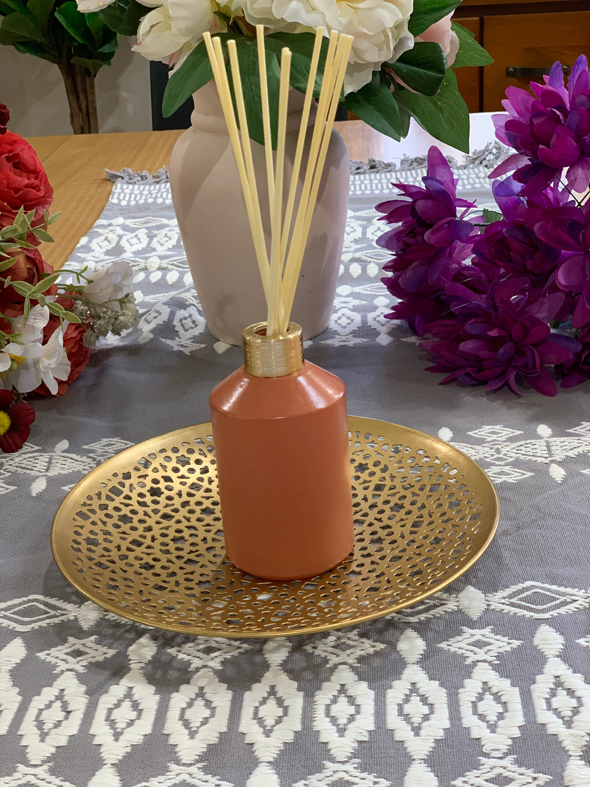 Latticed Iron Decorative Tray IB