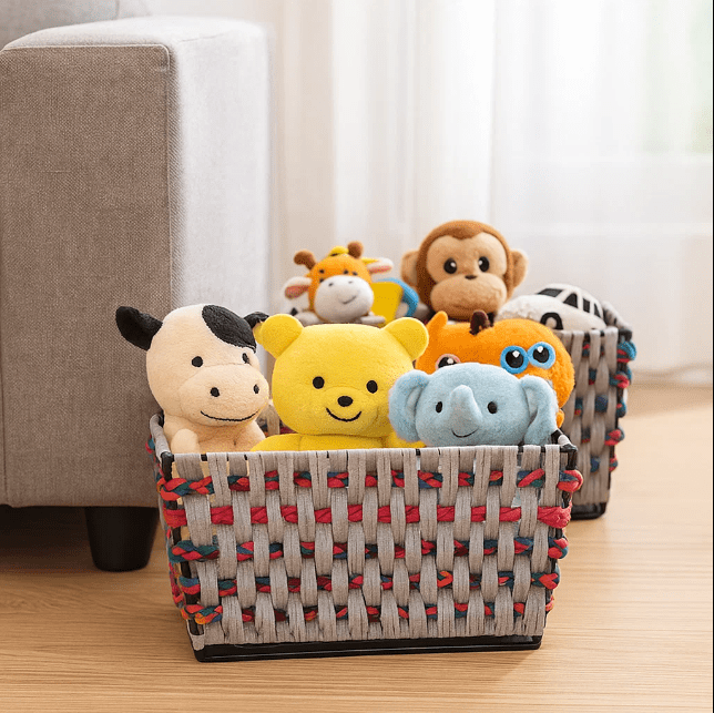 Multicolor Cotton Cord Baskets – Handmade