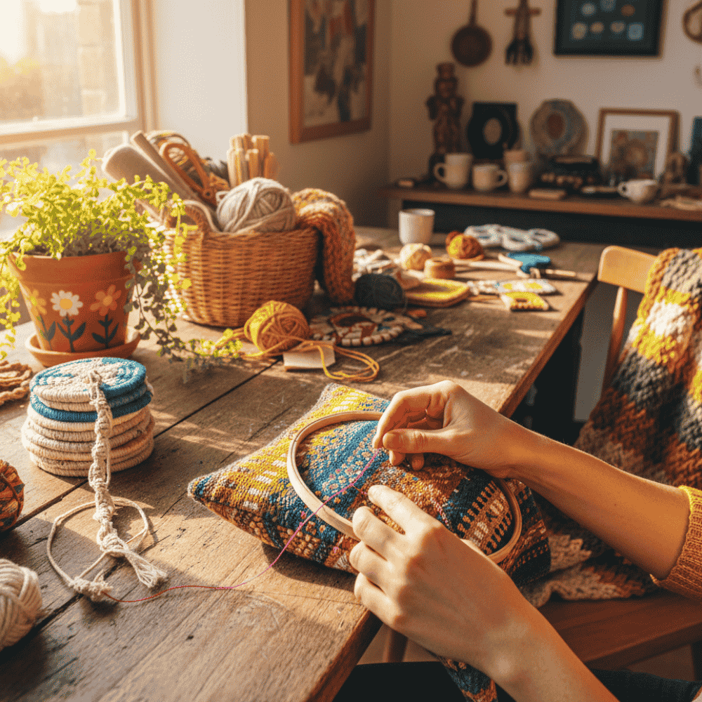 Seasonal home decor picks — wall hangings, candles and cushions