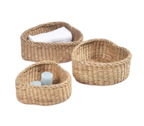 Hyacinth Baskets | Nesting Storage Set of 3 | Gleemium